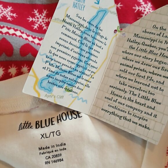 NWT Hatley Fair Isle Bear & Moose Family Union Sleepwear XL NWT - Picture 6 of 9